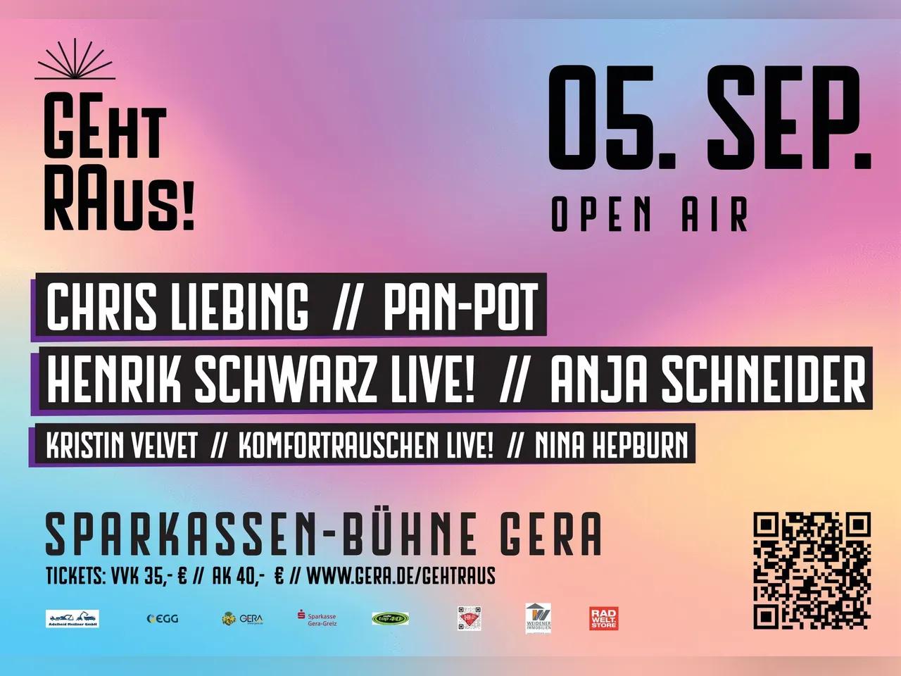GEht RAus! am 05.09.2026 Sparkassenbühne Gera