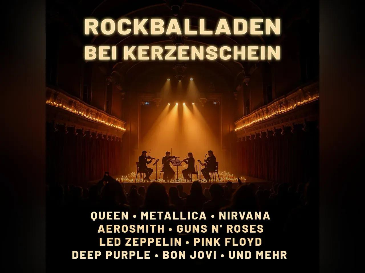 Rockballaden bei Kerzenschein