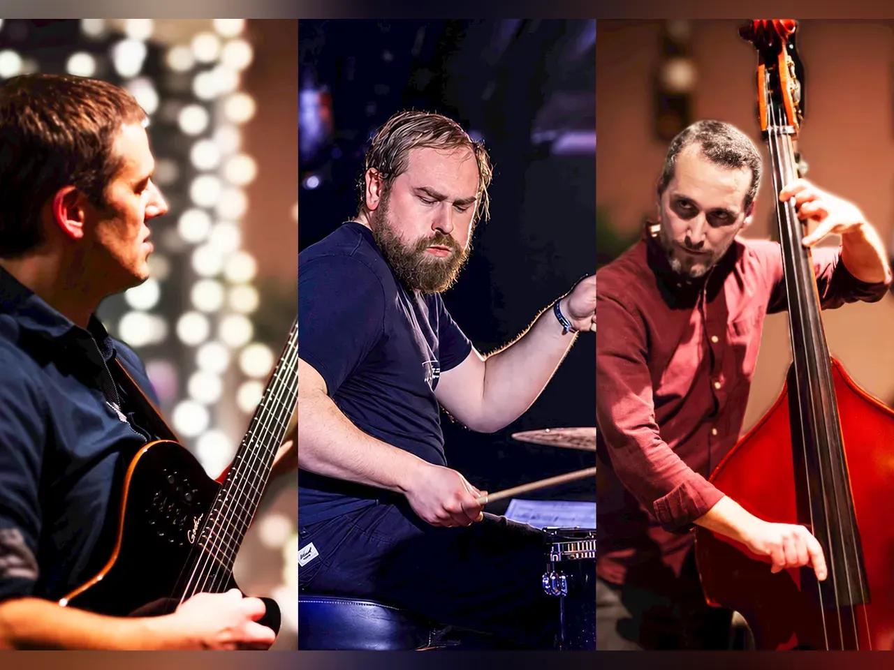 Zusammenschnitt der Musiker Böhmer/Quinn/Ehlert an ihren Instrumenten
