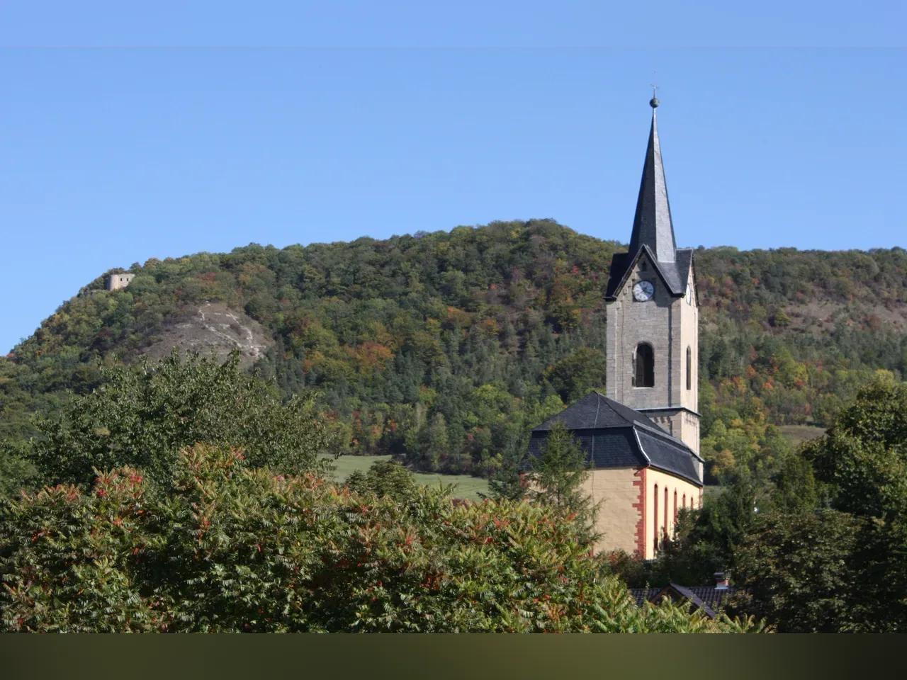 Blick auf die Martinskirche in Kunitz