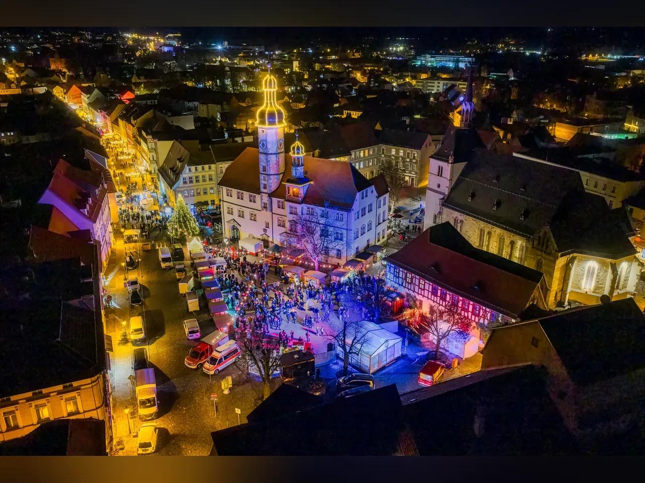 Eisenberg_Weihnachtsmarkt_(c) Landratsamt Saale-Holzland-Kreis_360 Grad Drohnenfotografie Daniel Suppe