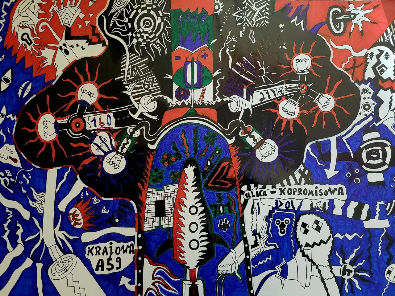 Fahad Azzawi_Nationalstraße A59 [Filzstift]
