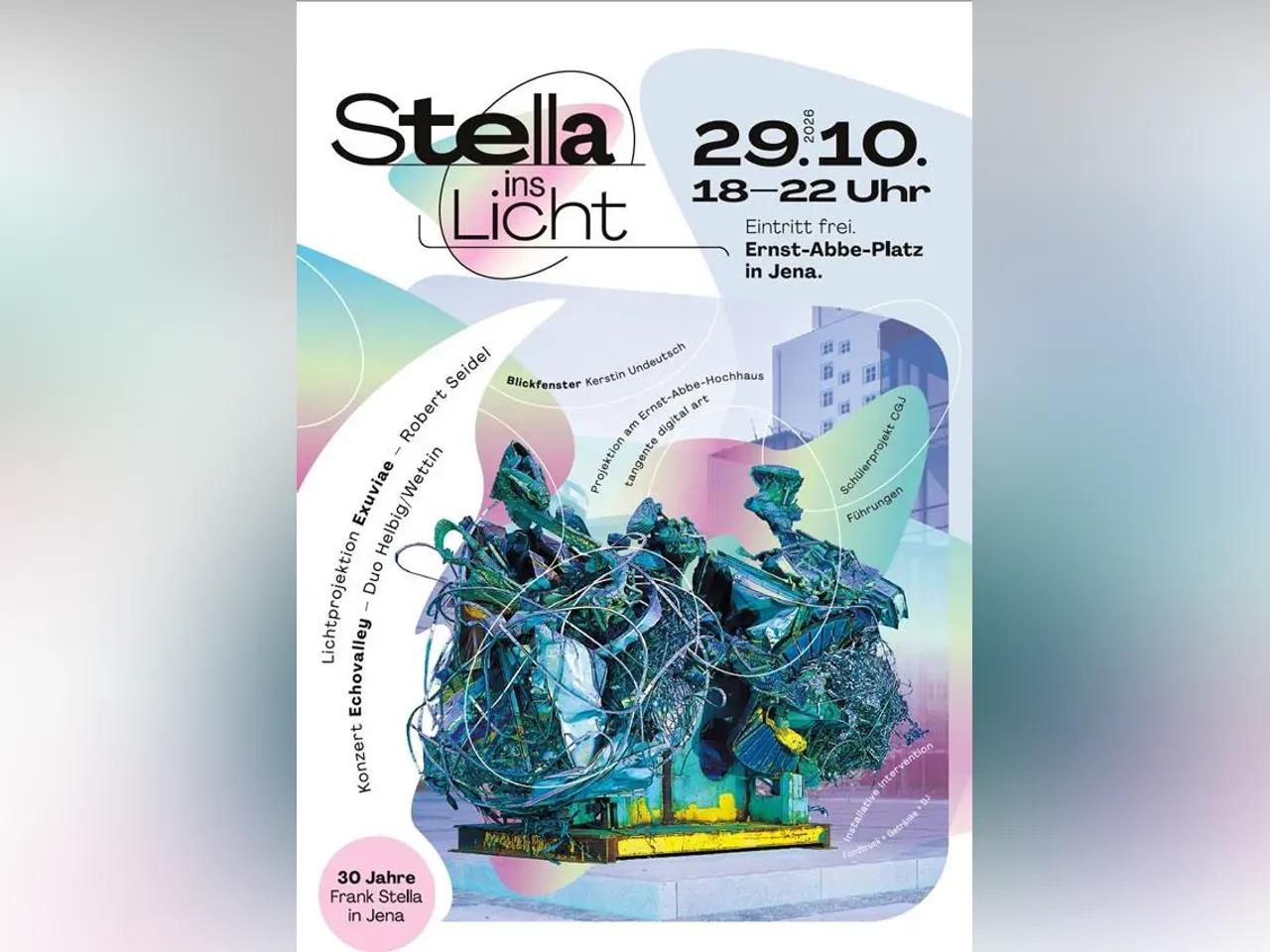 Stella ins Licht – 30 Jahre Frank Stella in Jena