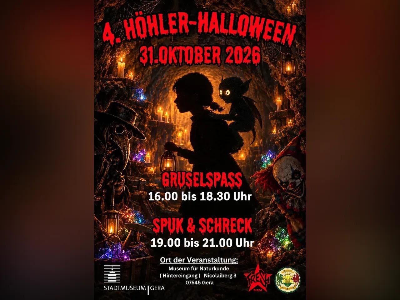 4. Höhler-Halloween: Gruselspaß in den Geraer Museumshöhlern